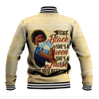 Afro Nurses Baseball Jacket Black Queen African - Wonder Print Shop