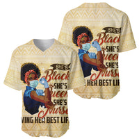 Afro Nurses Baseball Jersey Black Queen African - Wonder Print Shop