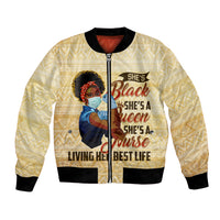 Afro Nurses Bomber Jacket Black Queen African - Wonder Print Shop