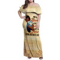Afro Nurses Family Matching Off Shoulder Maxi Dress and Hawaiian Shirt Black Queen African - Wonder Print Shop
