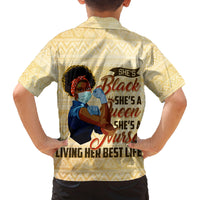 Afro Nurses Family Matching Puletasi and Hawaiian Shirt Black Queen African - Wonder Print Shop