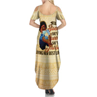Afro Nurses Family Matching Summer Maxi Dress and Hawaiian Shirt Black Queen African - Wonder Print Shop