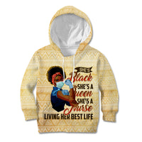 Afro Nurses Kid Hoodie Black Queen African - Wonder Print Shop