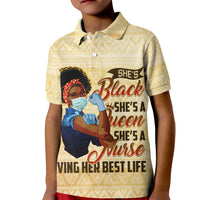 Afro Nurses Kid Polo Shirt Black Queen African - Wonder Print Shop