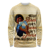 Afro Nurses Long Sleeve Shirt Black Queen African - Wonder Print Shop