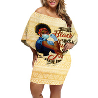 Afro Nurses Off Shoulder Short Dress Black Queen African - Wonder Print Shop