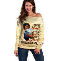 Afro Nurses Off Shoulder Sweater Black Queen African - Wonder Print Shop