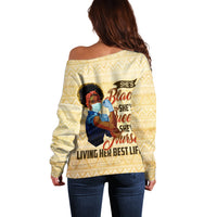 Afro Nurses Off Shoulder Sweater Black Queen African - Wonder Print Shop