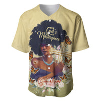 Personalized I Am God's Masterpiece Baseball Jersey African Women - Wonder Print Shop