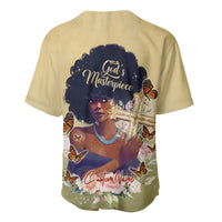 Personalized I Am God's Masterpiece Baseball Jersey African Women - Wonder Print Shop