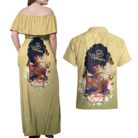 Personalized I Am God's Masterpiece Couples Matching Off Shoulder Maxi Dress and Hawaiian Shirt African Women - Wonder Print Shop