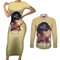 Personalized I Am God's Masterpiece Couples Matching Short Sleeve Bodycon Dress and Long Sleeve Button Shirt African Women - Wonder Print Shop