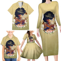 Personalized I Am God's Masterpiece Family Matching Long Sleeve Bodycon Dress and Hawaiian Shirt African Women - Wonder Print Shop