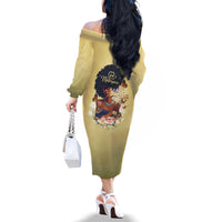 Personalized I Am God's Masterpiece Family Matching Off Shoulder Long Sleeve Dress and Hawaiian Shirt African Women - Wonder Print Shop