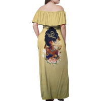 Personalized I Am God's Masterpiece Family Matching Off Shoulder Maxi Dress and Hawaiian Shirt African Women - Wonder Print Shop