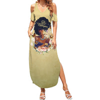 Personalized I Am God's Masterpiece Family Matching Summer Maxi Dress and Hawaiian Shirt African Women - Wonder Print Shop