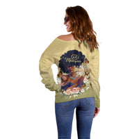 Personalized I Am God's Masterpiece Off Shoulder Sweater African Women - Wonder Print Shop