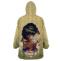Personalized I Am God's Masterpiece Wearable Blanket Hoodie African Women - Wonder Print Shop