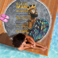 Black Man Africa Beach Blanket Naturally King - Wonder Print Shop