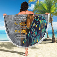 Black Man Africa Beach Blanket Naturally King - Wonder Print Shop