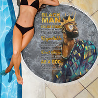 Black Man Africa Beach Blanket Naturally King - Wonder Print Shop