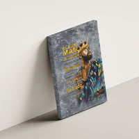 Black Man Africa Canvas Wall Art Naturally King - Wonder Print Shop