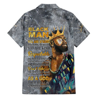 Black Man Africa Family Matching Off Shoulder Short Dress and Hawaiian Shirt Naturally King - Wonder Print Shop
