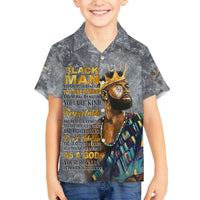 Black Man Africa Family Matching Off Shoulder Short Dress and Hawaiian Shirt Naturally King - Wonder Print Shop