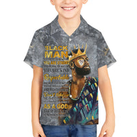 Black Man Africa Family Matching Short Sleeve Bodycon Dress and Hawaiian Shirt Naturally King - Wonder Print Shop