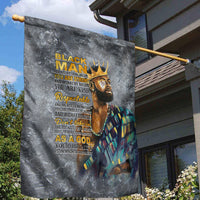 Black Man Africa Garden Flag Naturally King - Wonder Print Shop