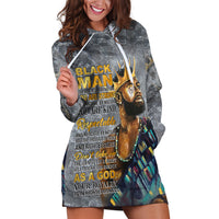 Black Man Africa Hoodie Dress Naturally King - Wonder Print Shop