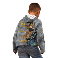 Black Man Africa Kid Hoodie Naturally King - Wonder Print Shop