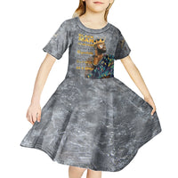 Black Man Africa Kid Short Sleeve Dress Naturally King - Wonder Print Shop