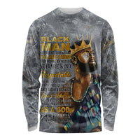 Black Man Africa Long Sleeve Shirt Naturally King - Wonder Print Shop