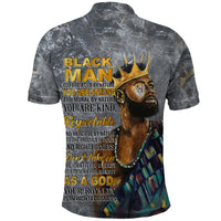 Black Man Africa Polo Shirt Naturally King - Wonder Print Shop