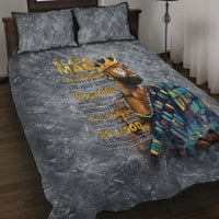 Black Man Africa Quilt Bed Set Naturally King - Wonder Print Shop