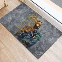 Black Man Africa Rubber Doormat Naturally King - Wonder Print Shop