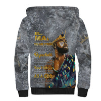 Black Man Africa Sherpa Hoodie Naturally King - Wonder Print Shop