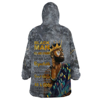 Black Man Africa Wearable Blanket Hoodie Naturally King - Wonder Print Shop