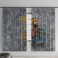 Black Man Africa Window Curtain Naturally King - Wonder Print Shop