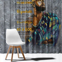 Black Man Africa Window Curtain Naturally King - Wonder Print Shop