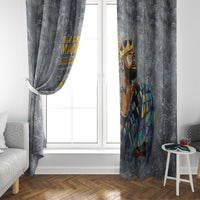 Black Man Africa Window Curtain Naturally King - Wonder Print Shop