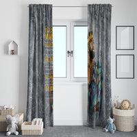 Black Man Africa Window Curtain Naturally King - Wonder Print Shop