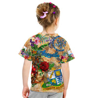 Anguilla Kid T Shirt Geographic Coordinate Anchor - Turlte Tropical