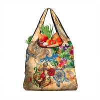 Aruba Grocery Bag Geographic Coordinate Anchor - Turlte Tropical