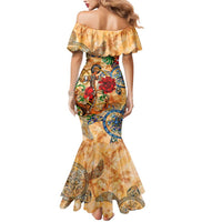 Aruba Mermaid Dress Geographic Coordinate Anchor - Turlte Tropical