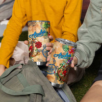 Aruba Tumbler Cup Geographic Coordinate Anchor - Turlte Tropical