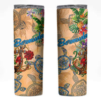 Bermuda Skinny Tumbler Geographic Coordinate Anchor - Turlte Tropical