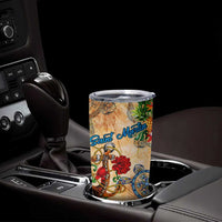Saint Martin Tumbler Cup Geographic Coordinate Anchor - Turlte Tropical