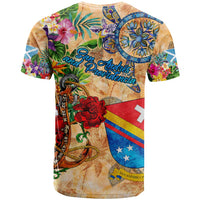 San Andrés and Providencia T Shirt Geographic Coordinate Anchor - Turlte Tropical